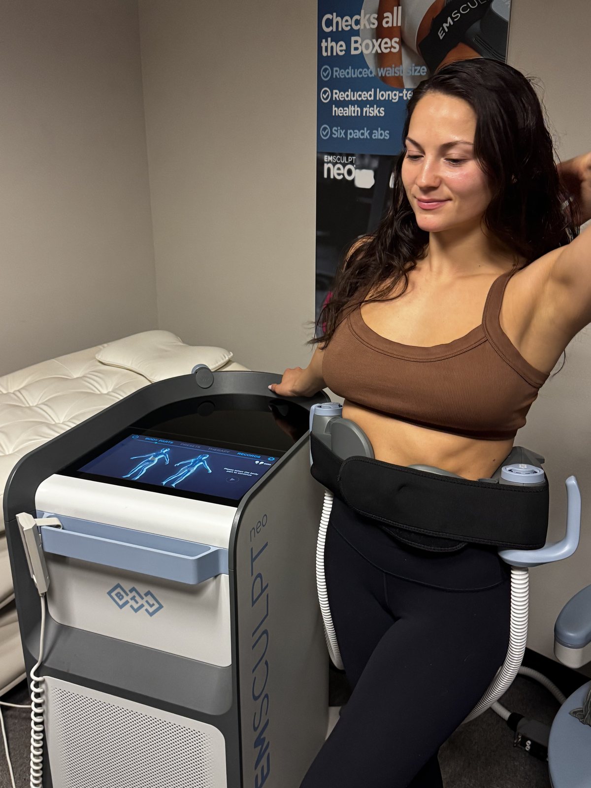 Emsculpt Neo session at Rescu Wellness in Scarsdale, NY