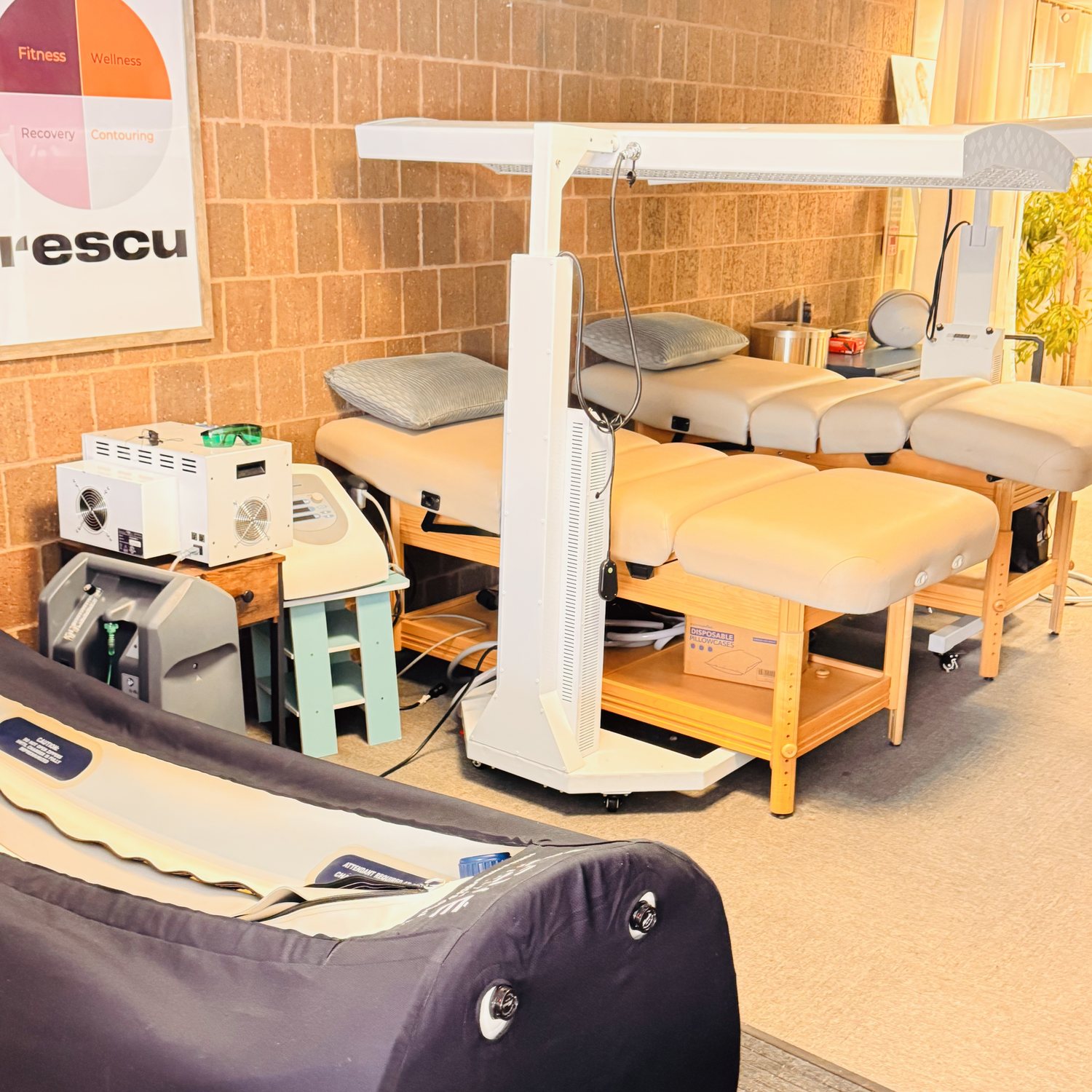 Recovery space at Rescu Wellness