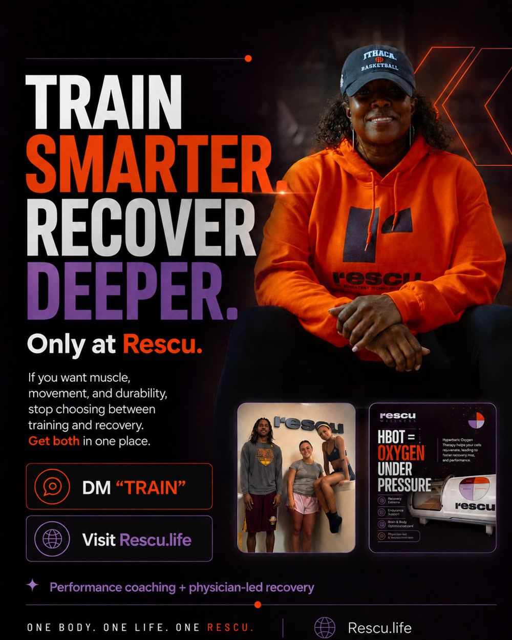 Train smarter, recover deeper at Rescu — HBOT oxygen under pressure for athletes